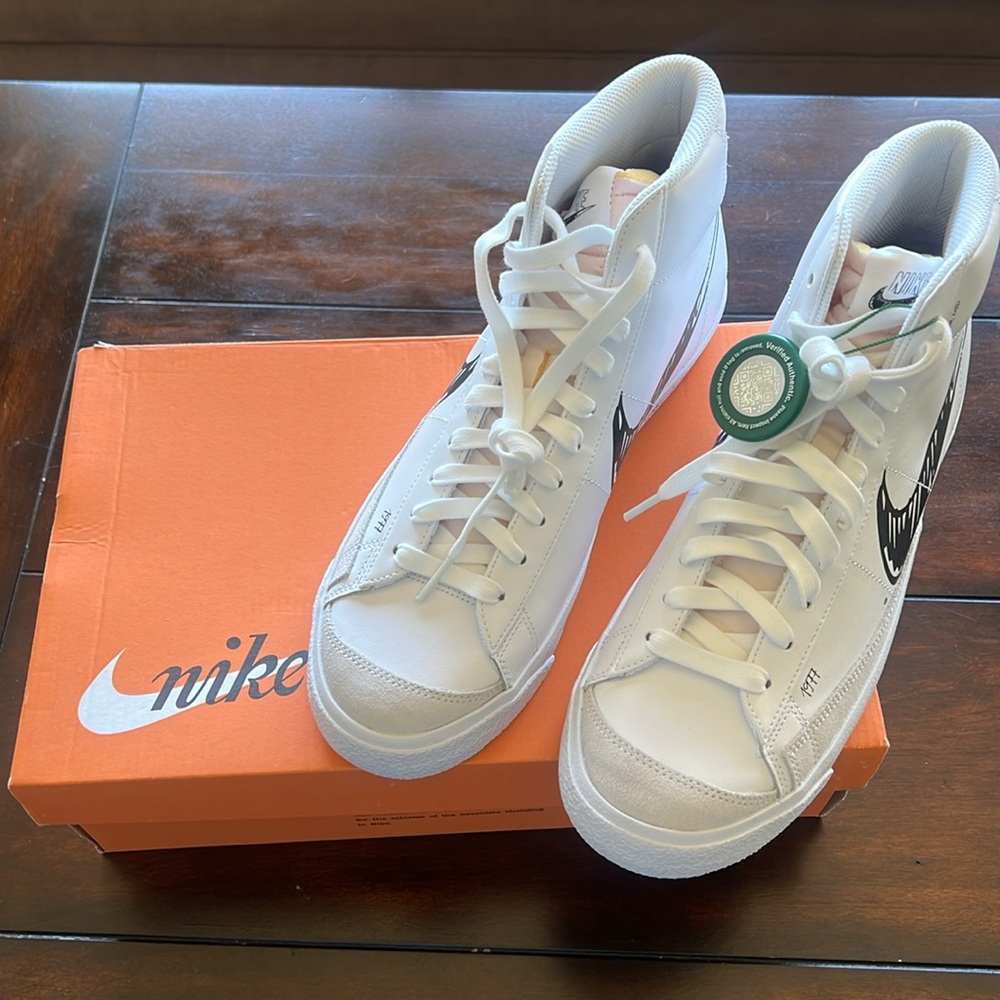 Nike Blazer Mid 77 Sketch White Black. Men’s Size US 8 - Picture 2 of 7